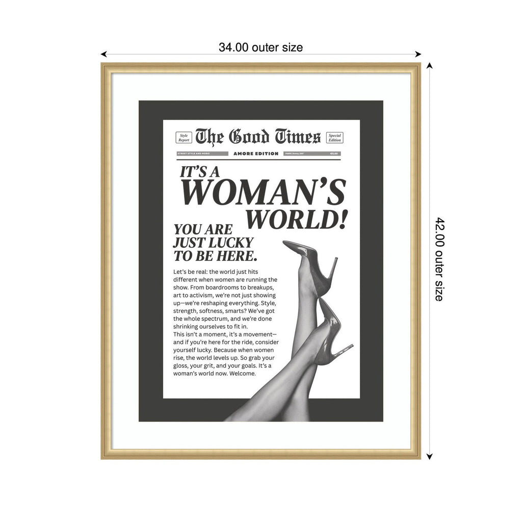 Woman's World by Honey Island Studio Framed Wall Art Print
