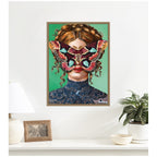 Forest Witch by Charlotte Brindley Framed Canvas Wall Art Print
