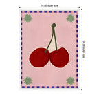 Sylvie Lush Duo 1 Cherry Framed Canvas by Shatha Al Dafai