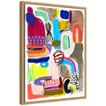 Sylvie Abstract 12 Framed Canvas by Emma Daisy