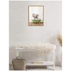 Sylvie Baby Elephant 4 in Transitional Bathtub Framed Canvas by Amy Peterson