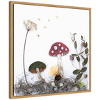 Mushroom No. 2 by Madeline Jeppesen Framed Canvas Wall Art Print