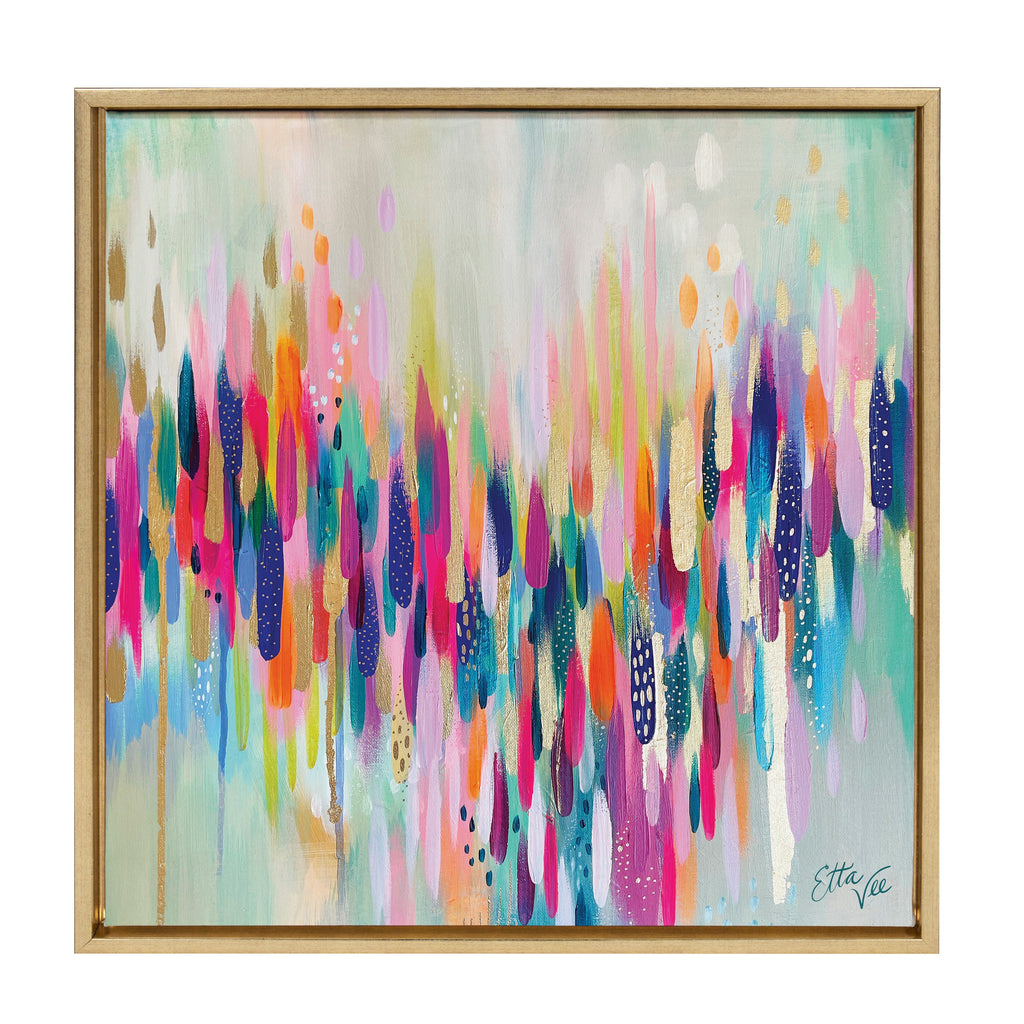 Sylvie Brushstroke 154 Framed Canvas by Jessi Raulet of Ettavee