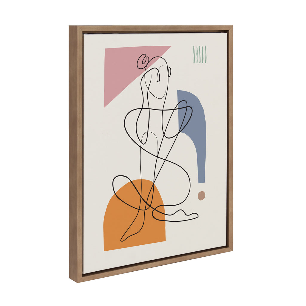 Sylvie Thinking of You Framed Canvas by Rachel Lee of My Dream Wall