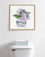 Sylvie Hydrangea Blossom Bud Framed Canvas by Patricia Shaw