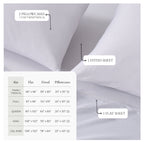 Viscose from Bamboo & Cotton Blend Jersey Knit Sheets