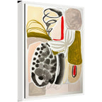 Sylvie Abstract 02 Framed Canvas by Emma Daisy