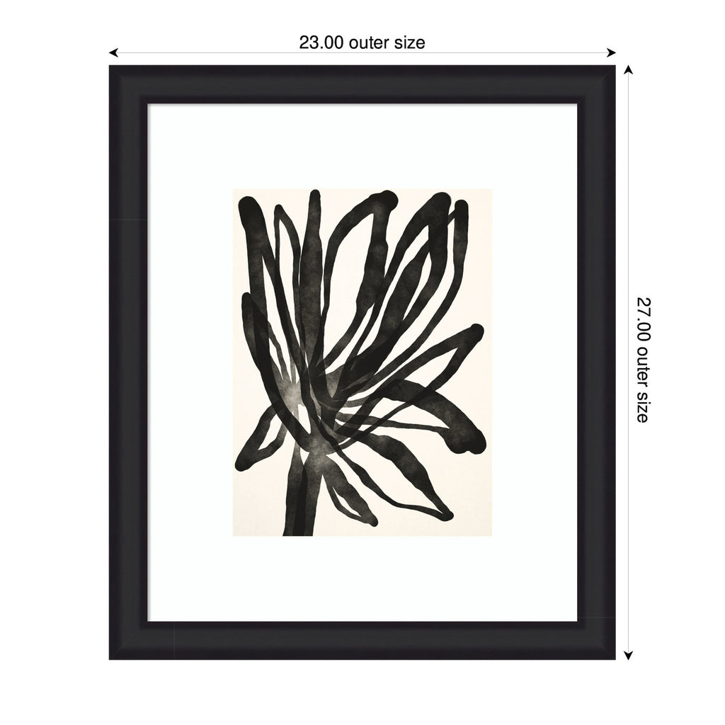 Framed Art Dark Floral by Alicia Bock