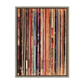 Sylvie Records Framed Canvas by Robert Cadloff of Bomobob