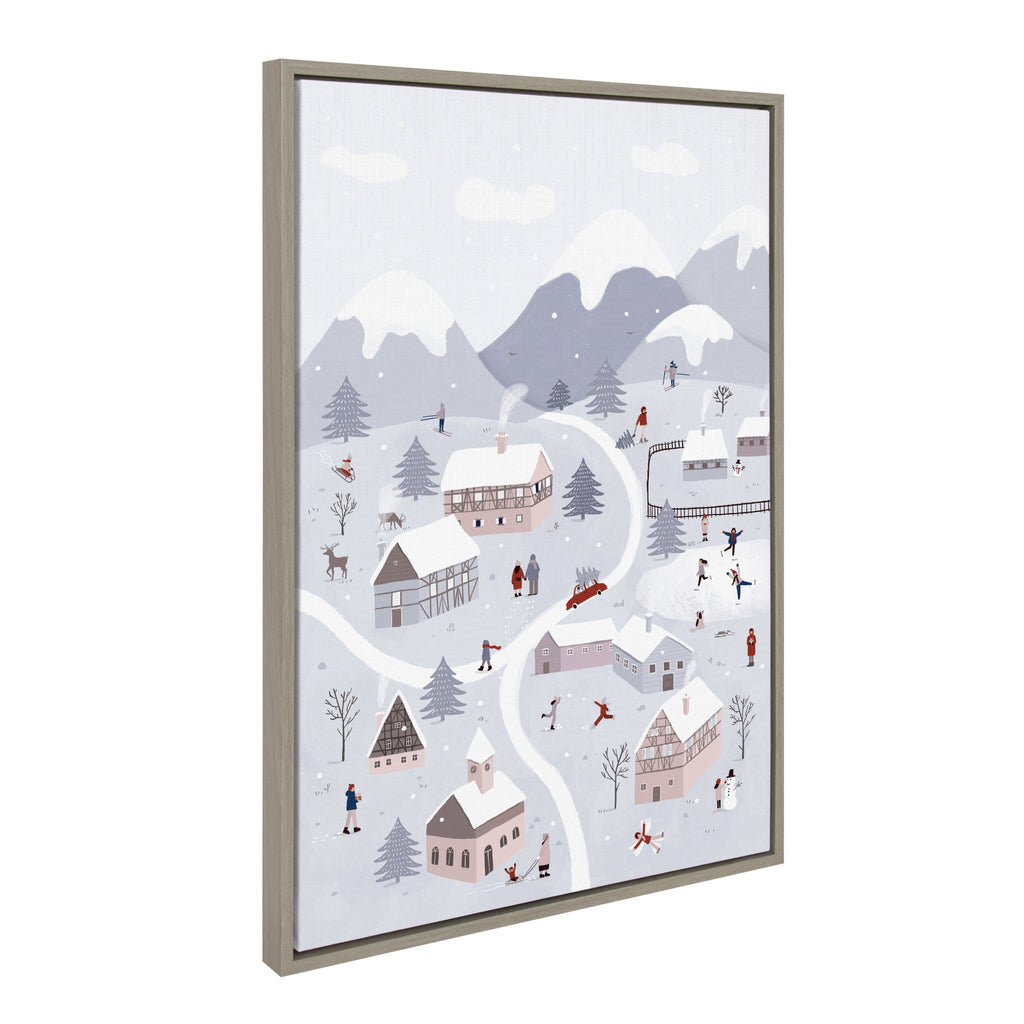 Sylvie Winter Wonderland Framed Canvas by Maja Tomljanovic