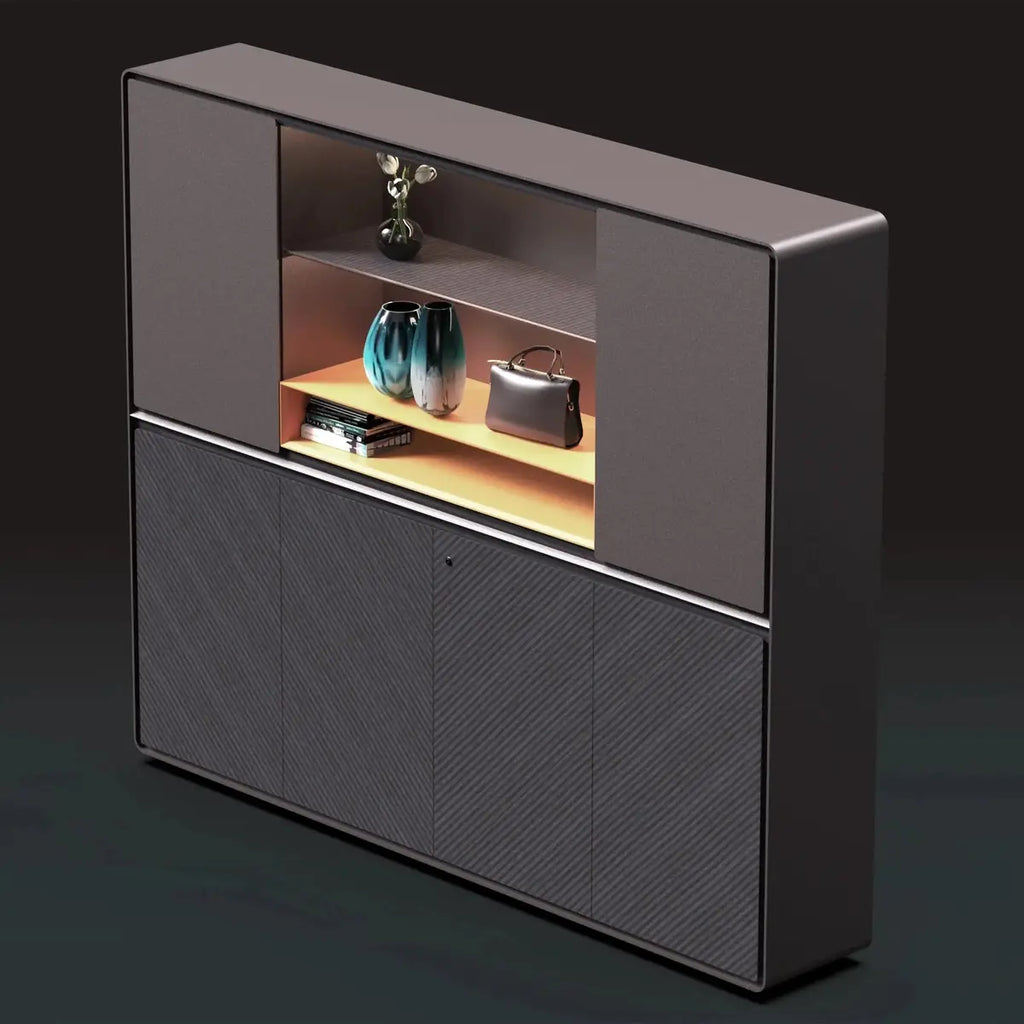 Lisse · Office Shelves w/ Integrated Lighting & Storage Cabinets