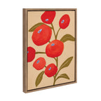 Sylvie Persimmon Framed Canvas by Emma Daisy