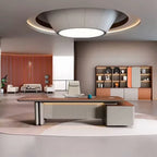 Caster · Modern L-Shaped Executive Desk