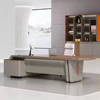 Caster · Modern L-Shaped Executive Desk