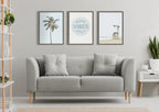 Sylvie Wood Ocean Beach Lifeguard Tower Framed Canvas by The Creative Bunch Studio