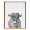 Sylvie Calf 4 Framed Canvas by Simon Te of Tai Prints