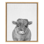 Sylvie Calf 4 Framed Canvas by Simon Te of Tai Prints