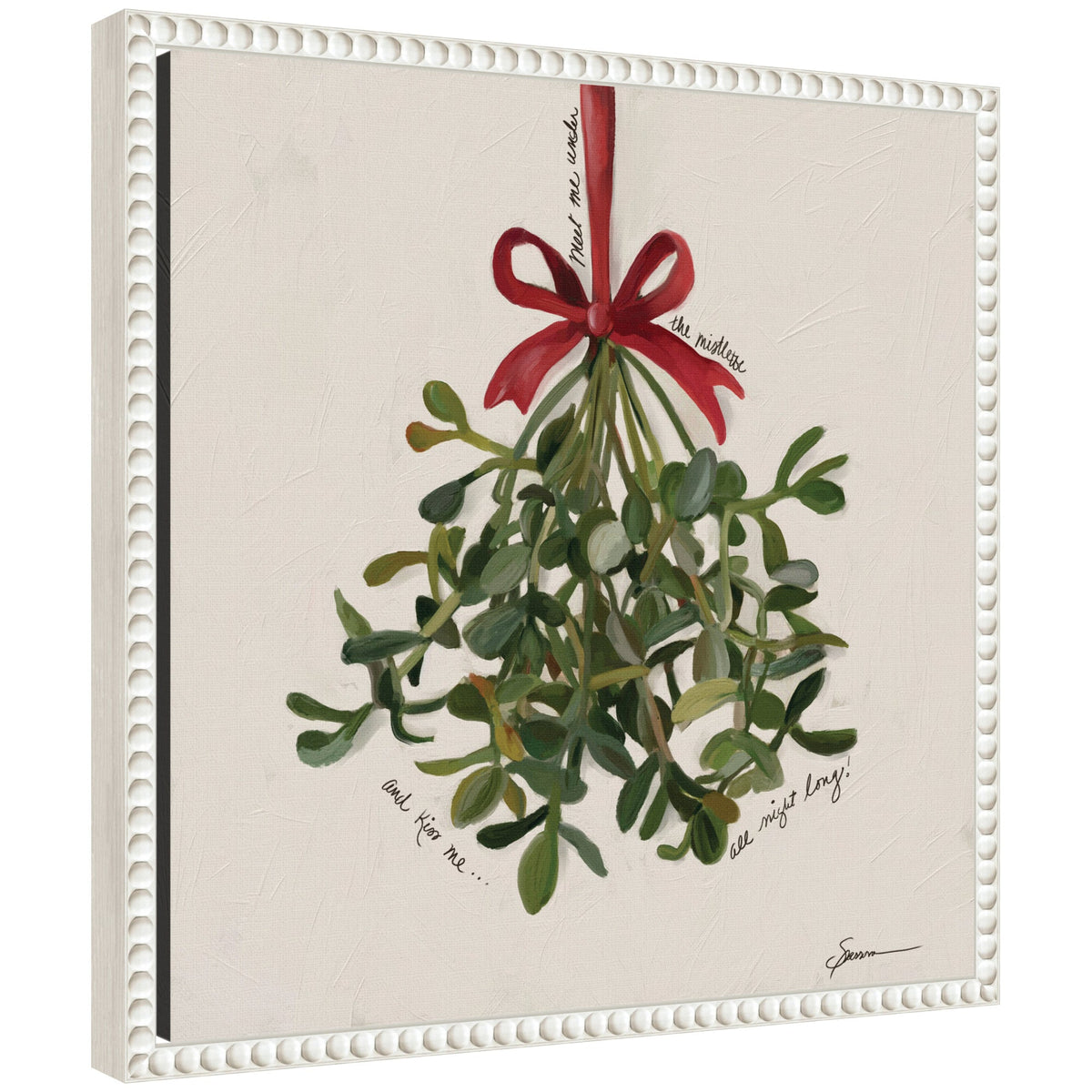 Mistletoe by Mary Sparrow Framed Canvas Wall Art Print