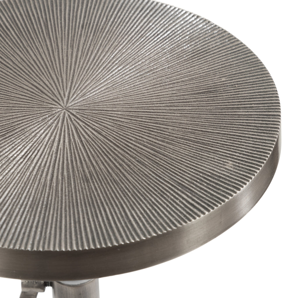 Engles Adjustable Embossed Metal Table and Plant Stand