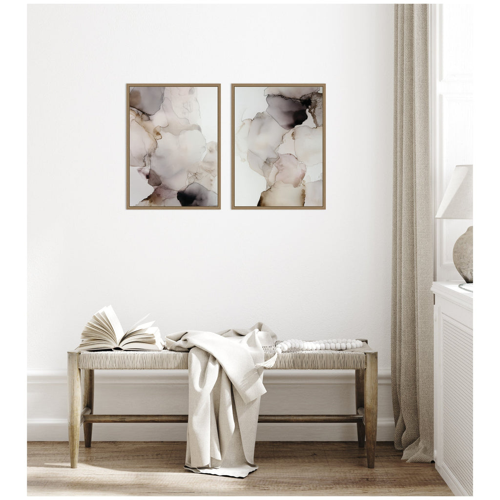 Smoke No. 1 & No. 2 2 Piece Framed Canvas Wall Art Set by Amy Lighthall