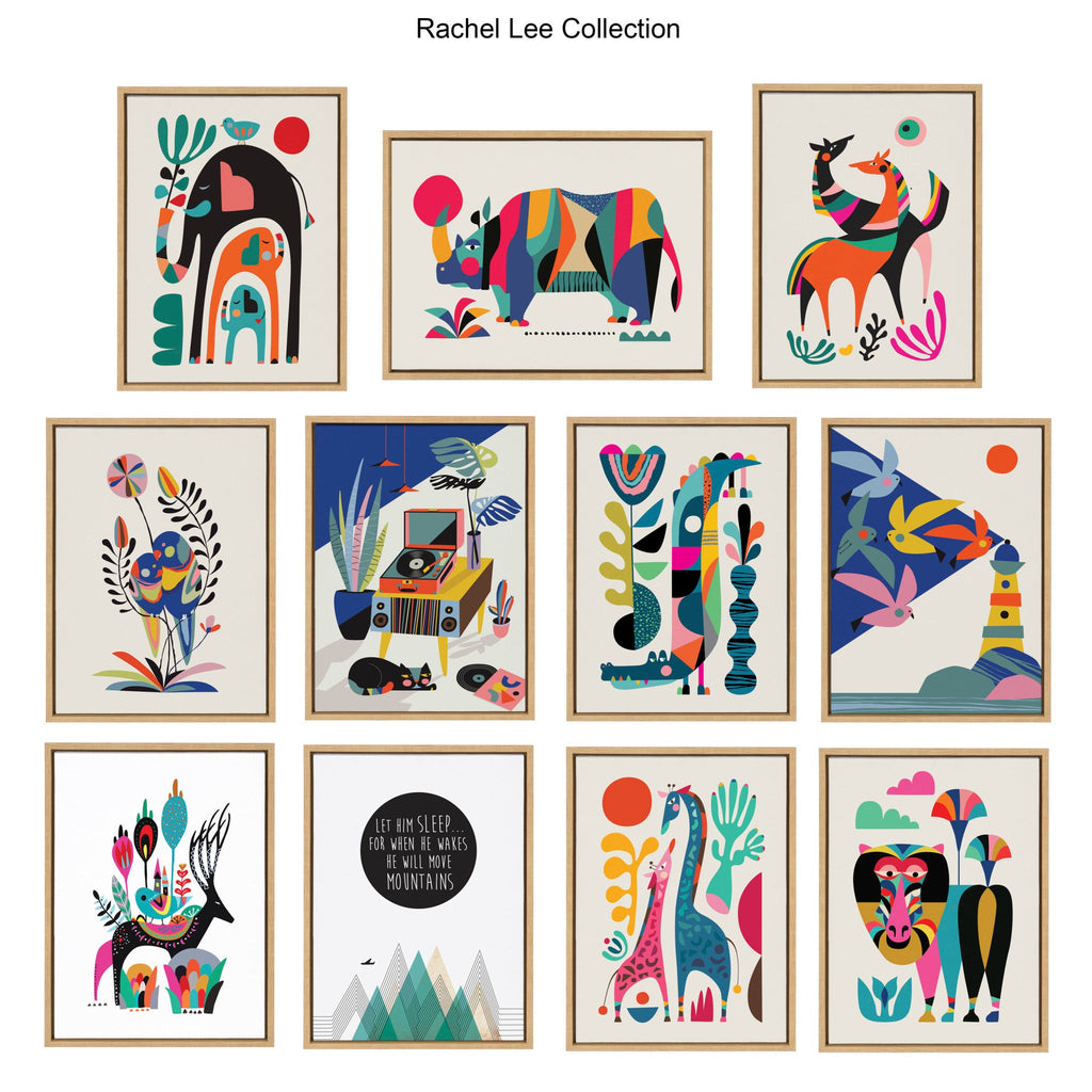 Sylvie Dancing Horses Framed Canvas by Rachel Lee of My Dream Wall