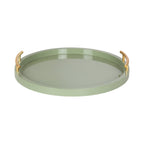 Halsey Wood Round Decorative Tray