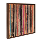 Sylvie Records Framed Canvas by Robert Cadloff of Bomobob