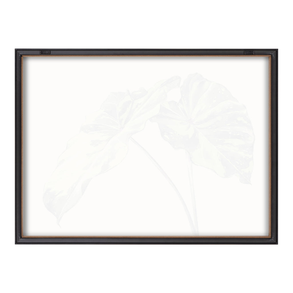 Blake Spotted Leaves Neutral Framed Printed Glass by Emily Marie Watercolors