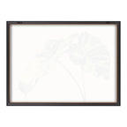 Blake Spotted Leaves Neutral Framed Printed Glass by Emily Marie Watercolors