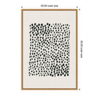 Abstract Black by Gabrielly Guedes Framed Canvas Wall Art Print