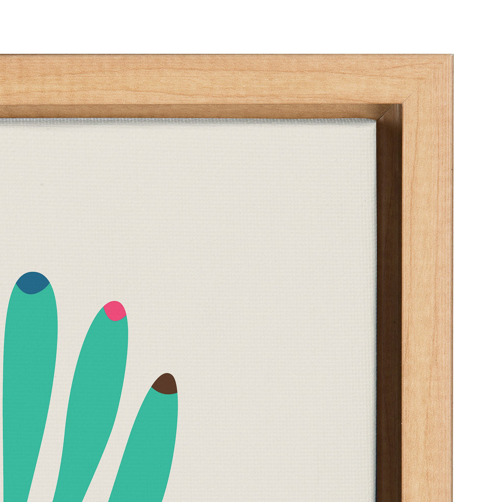 Sylvie Giraffe Love Framed Canvas by Rachel Lee of My Dream Wall