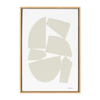 Sylvie Constructed I Neutral Framed Canvas by Statement Goods