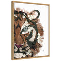 Tiger by Madeline Jeppesen Framed Canvas Wall Art Print