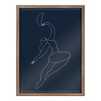 Blake Sometimes When you Fall You Fly Blue Framed Printed Glass by Maggie Stephenson