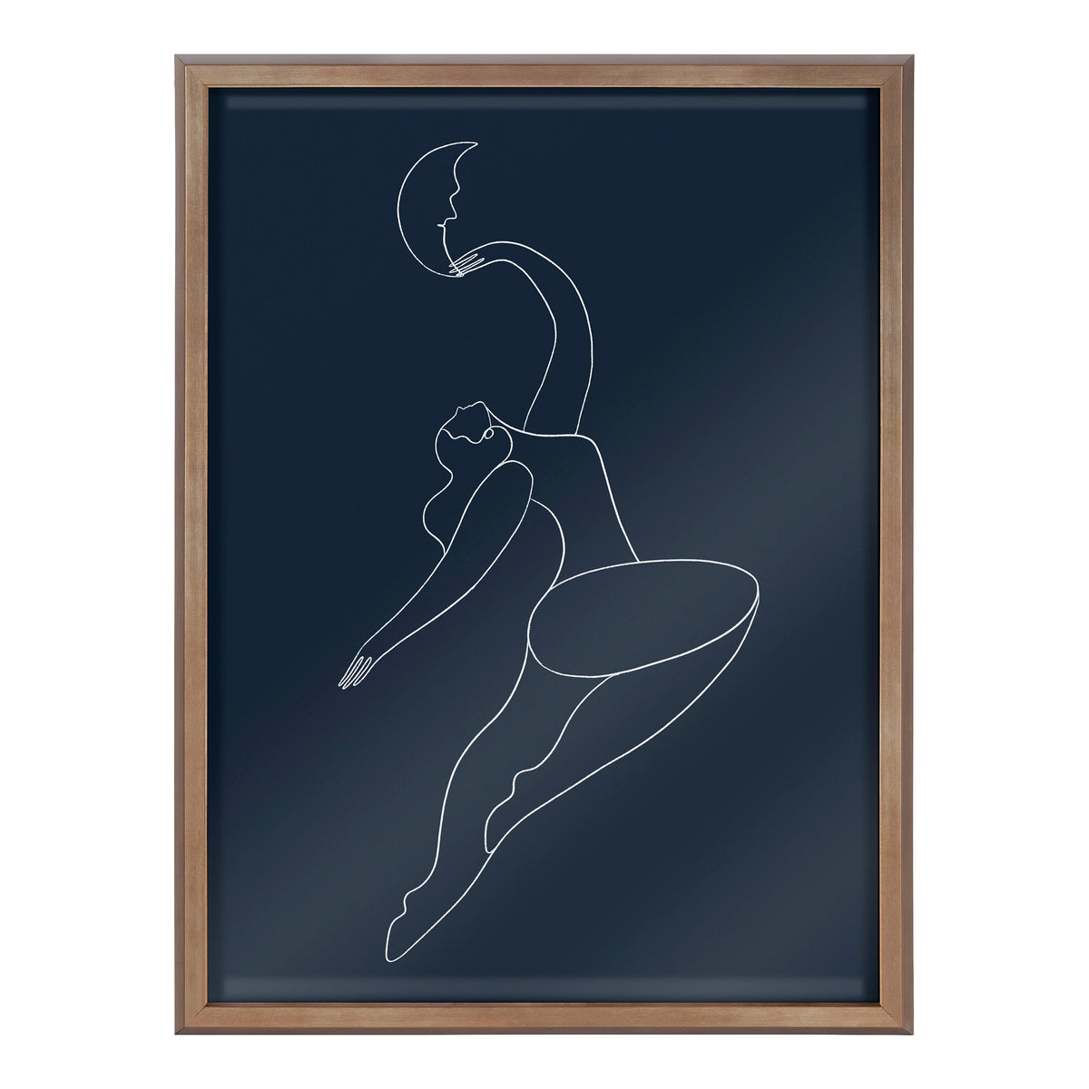 Blake Sometimes When you Fall You Fly Blue Framed Printed Glass by Maggie Stephenson