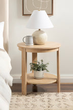 Foxford Round Wood Side Table