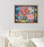 Gallery Bright Coral Underwater Ocean Print by The Creative Bunch Studio