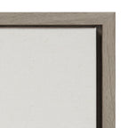 Sylvie Hey Dude Highland Cow Framed Linen Canvas by The Creative Bunch Studio