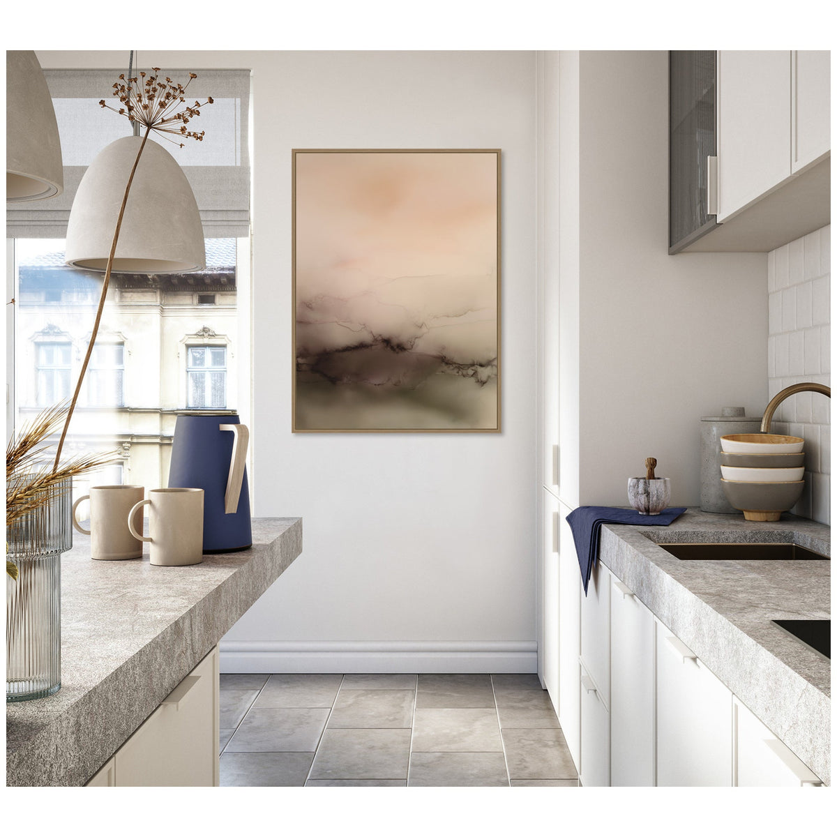 Dawn No. 1 by Amy Lighthall Framed Canvas Wall Art Print