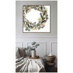 Sylvie Framed Canvas Loose Christmas Wreath by Patricia Shaw