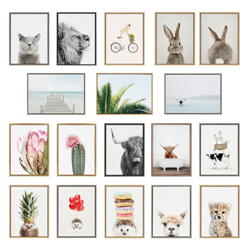 Sylvie Animal Studio Lamb Framed Canvas by Amy Peterson Art Studio