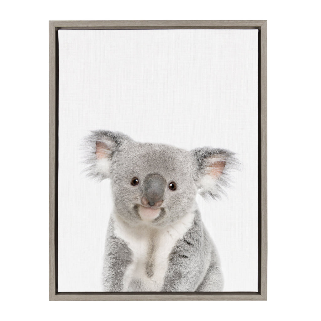 Sylvie Koala Framed Canvas by Amy Peterson Art Studio