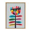 Sylvie Mid Century Modern Wildflower Framed Canvas by Rachel Lee of My Dream Wall