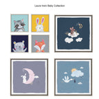 Sylvie Inky Hippo Framed Canvas by Lauradidthis