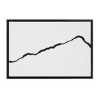 Sylvie Elevated Abstract Minimalist Mountain Landscape Framed Canvas by The Creative Bunch Studio