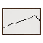 Sylvie Elevated Abstract Minimalist Mountain Landscape Framed Canvas by The Creative Bunch Studio