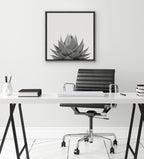 Sylvie Haze Aloe Succulent Framed Canvas by The Creative Bunch Studio