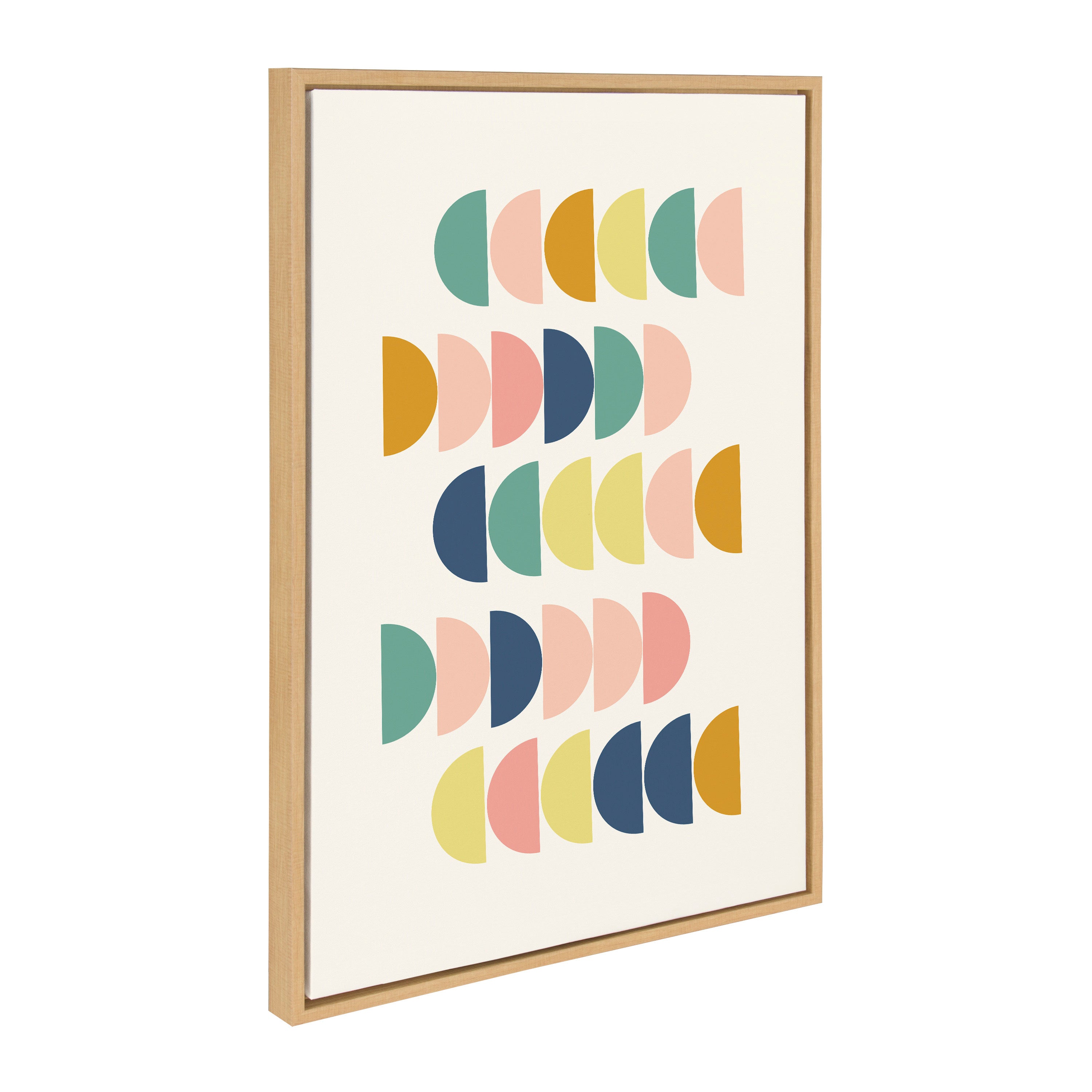 Sylvie Abstract Shapes Framed Canvas Set by Apricot and Birch