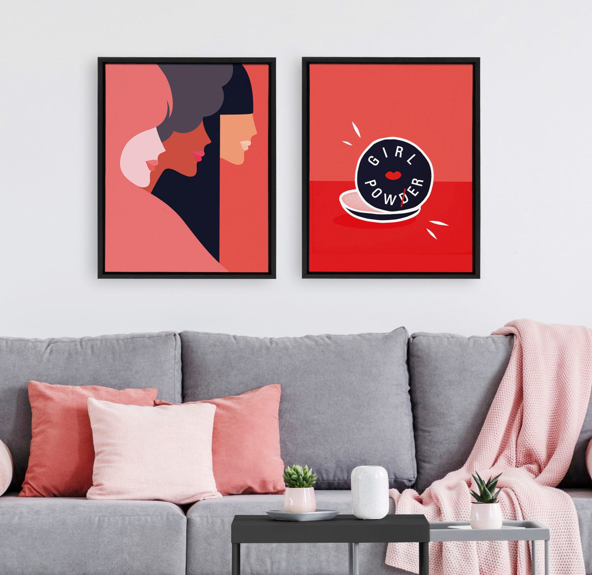 Sylvie We Can Framed Canvas By Dominique Vari
