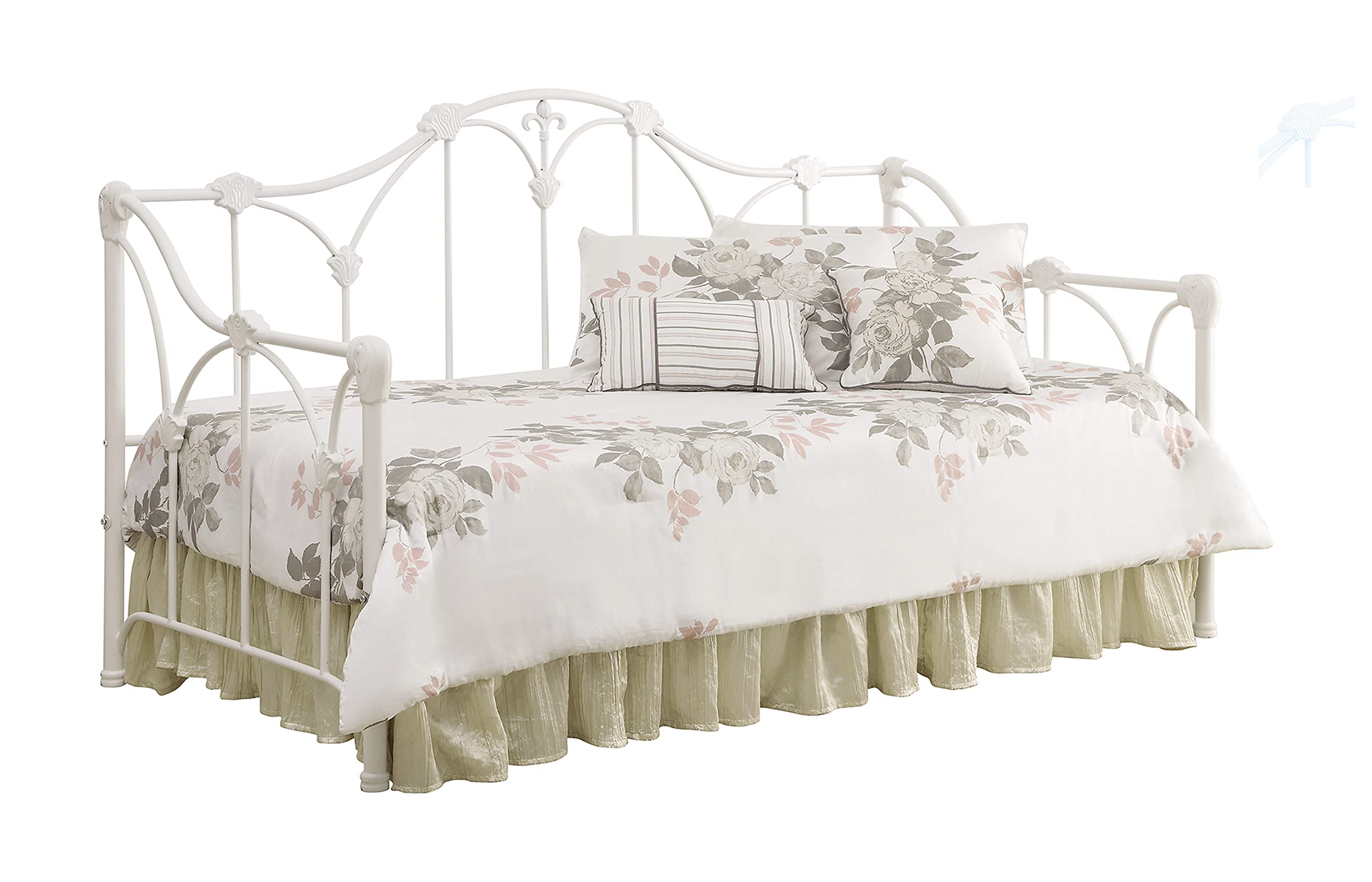 coaster-halladay-white-metal-twin-daybed-heavy-duty-frame